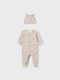 Mayoral Baby Bodysuit Long-Sleeved Beige 2pcs