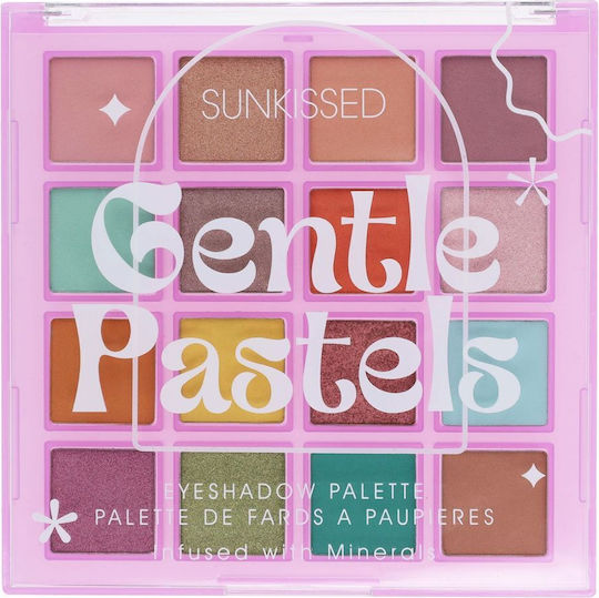 Sunkissed Палитра със Сенки за Очи в Твърда Форма Gentle Pastels 32гр