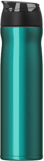 Timolino Omni Steel Hydration Bottle Tall 600ml Green Thermos For Coffee Or Tea