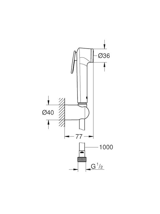 Grohe Tempesta-f Trigger Set Bidet
