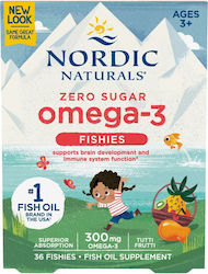 Nordic Naturals Zero Sugar Omega-3 Fishies Ιχθυέλαιο 300mg 36 ζελεδάκια Nordic Naturals Zero Sugar Omega-3 Fishies Ιχθυέλαιο 300mg 36 ζελεδάκια