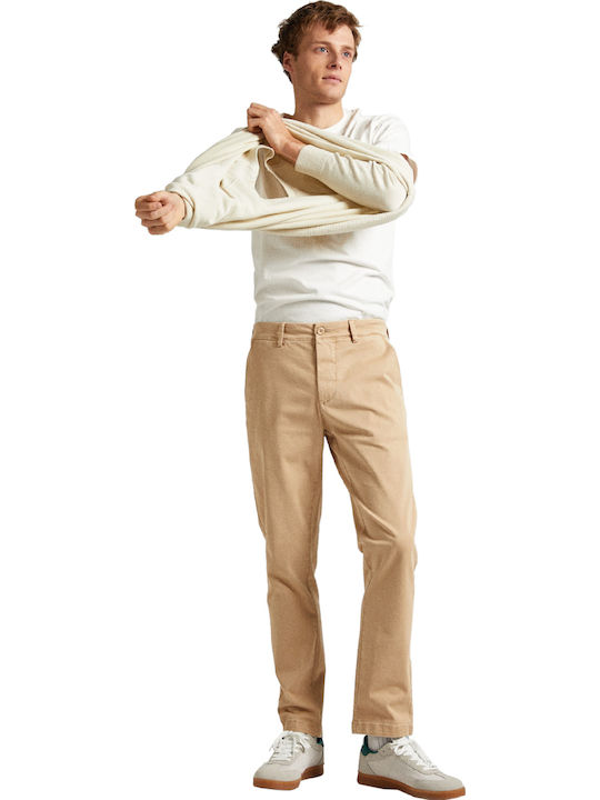 Pepe Jeans Trousers Chino in Slim Fit Khaki