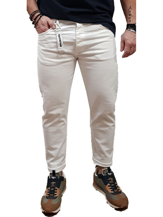 Brokers Jeans Men's Elastic Jeans Pants with Lo...