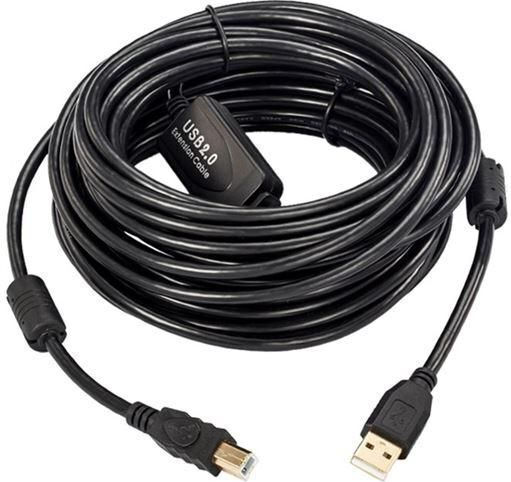 Microconnect USB 2.0 Cable USB-A male - USB-B male Μαύρο 5m USBAB5B-ACTIVE