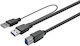 Vivolink USB 3.0 Кабел USB-A мъжки - USB-A женски / USB-B мъжки Черен 7м PROUSB3AB7C