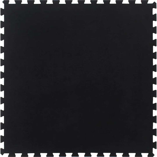 vidaXL Boden Puzzle Fitnessstudio Schwarz 100x100cm 1Stück