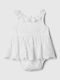 GAP Eyelet Baby Bodysuit Sleeveless White