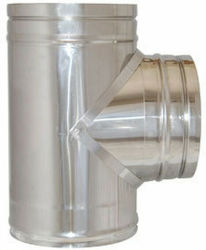 Technometal T-Piece Conector de Coș de Fum Inox...