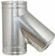 Technometal Ημιτάφ Σύνδεσης Καπνοδόχου Inox 80m...