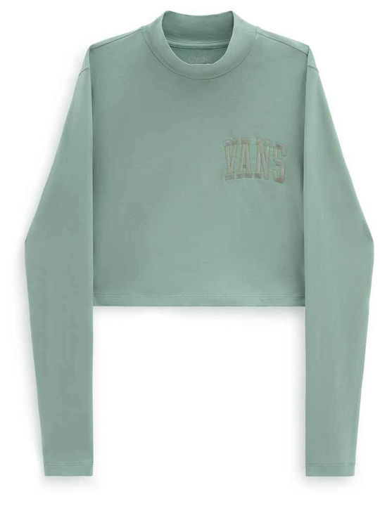 Vans Damen Bluse Baumwolle Langärmelig Grün