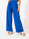 Damen Stoff Hose Blau
