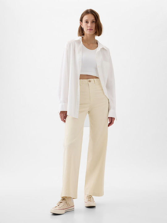 GAP Women's Cotton Trousers White