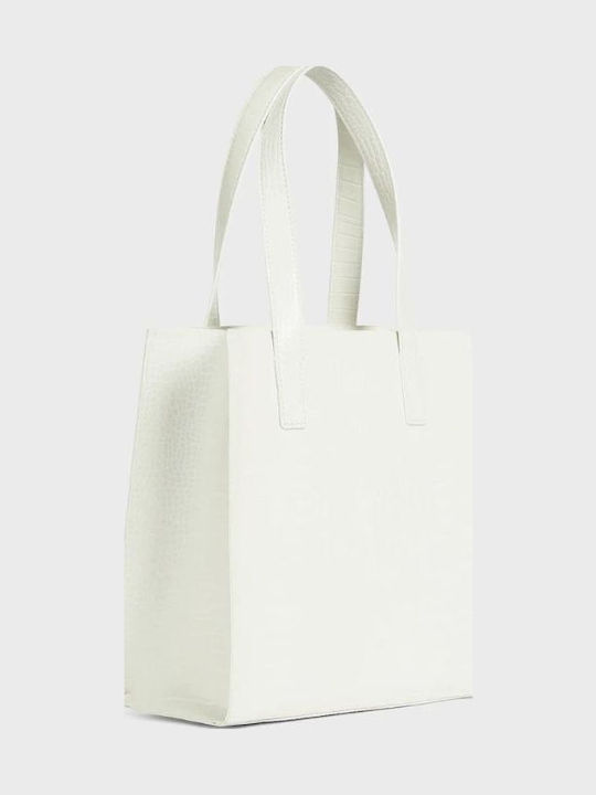 Ted Baker Reptcon Γυναικεία Τσάντα Tote Εκρού