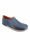 Men's Leather Moccasins Blue