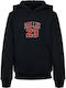 Kids Sweatshirt with Hood and Pockets Black