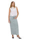 Khloe Denim Maxi Fustă Albastru