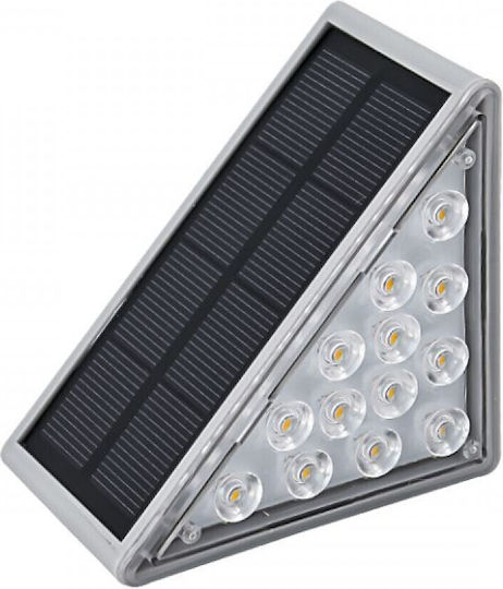 Spot Light Επιτοίχιο Ηλιακό Φωτιστικό 0.5W 50lm με Θερμό Λευκό Φως 3000K IP65