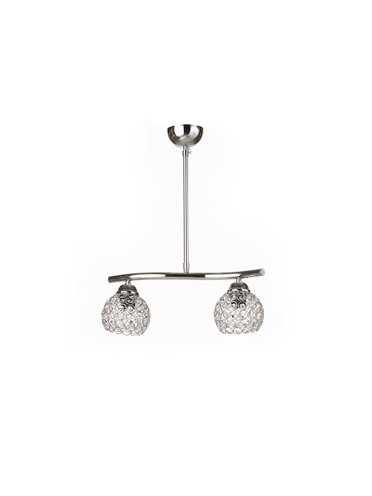 Klikareto ''carolina'' Pendant Light Silver Rai...