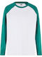 Παιδική Μπλούζα Μακρυμάνικη white/green