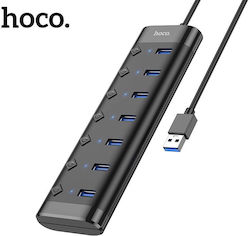 Hoco HB40 USB Hub 7 Θυρών (USB-A) Hoco HB40 USB Hub 7 Θυρών (USB-A)