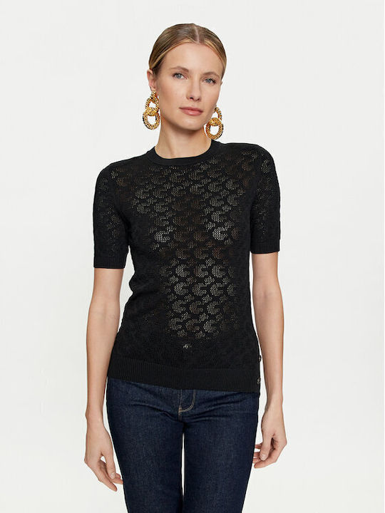 Guess Z36o0 Bluza de Damă Mâneci scurte Black