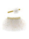 Kids' Tulle Tutu Skirt Gold Big Sister Tutu & Headband Golden Pearl