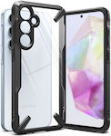 Ringke Fusion X Umschlag Rückseite Silikon 2mm Schwarz (Galaxy A35)
