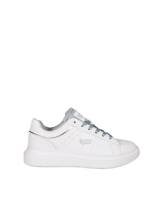 Gas Γυναικεία Sneakers White Silver