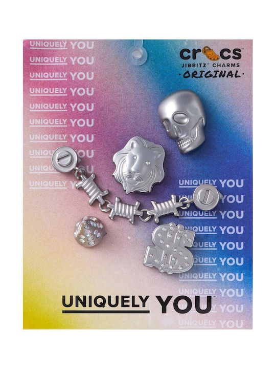 Crocs Jibbitz Charms 10012-943 Bling Bling 5 Pack (ασημί)