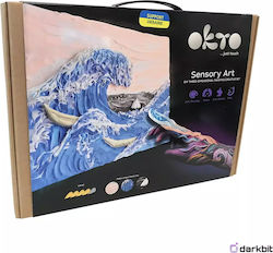 Okto Diy Kreative Malerei Set 3d mit Ton Katsushika Hokusai Die große Welle vor Kanagawa (12-99 Jahre) 10004