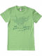 Paperinos Good Luck Trolls - Be Bare Never Care T-shirt Green Cotton