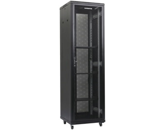 DateUp Floor Rack Cabinet 47U 60x80x227.7cm Black 04.022.0341