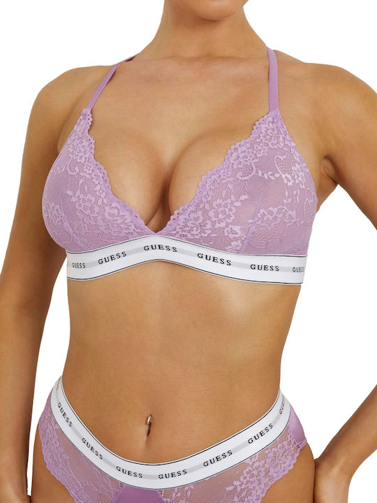 Guess Women's Bralette Bra Purple