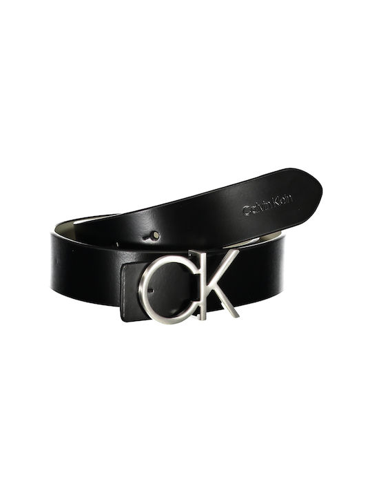 Calvin Klein Leather Women's Belt Black