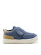 Boys Fabric Moccasins Blue