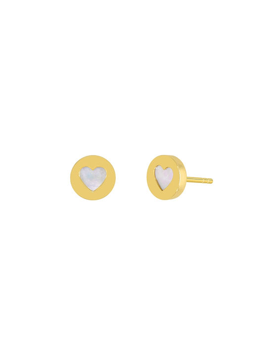 Marea Earrings made of Silver Gold Plated with Pearls