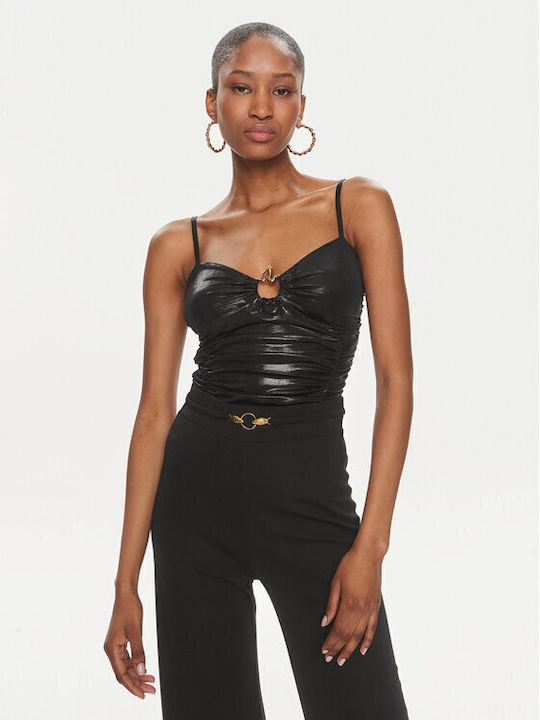 Just Cavalli Spaghetti Strap Bodysuit Slim Fit Black