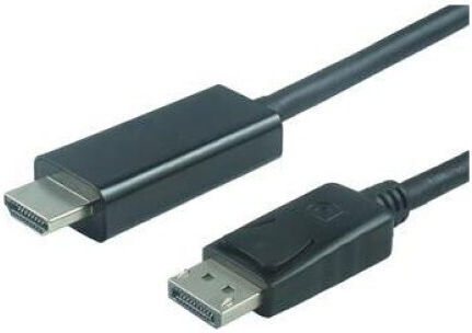 PremiumCord Cable DisplayPort male - HDMI male 2m Μαύρο (kportadk04-02)