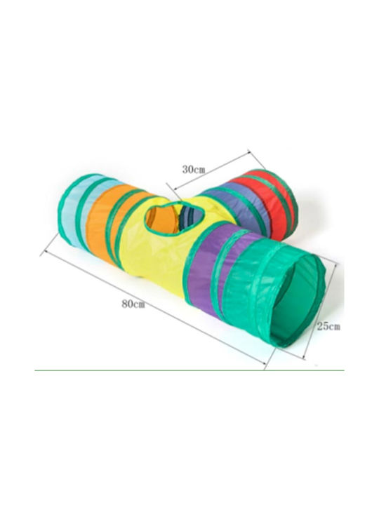 Внос на стойност Тунел Дъга Играчка за котки 80x55cm T218