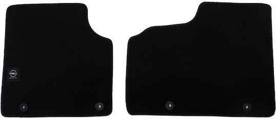 Autopataki Front Mats 2pcs for Opel Vivaro 2001-2014 Black