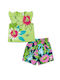 Tuc Tuc Kids Set with Shorts Summer 2pcs Green