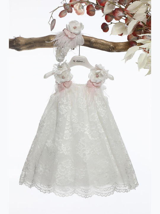 Mi Chiamo White Baptism Dress