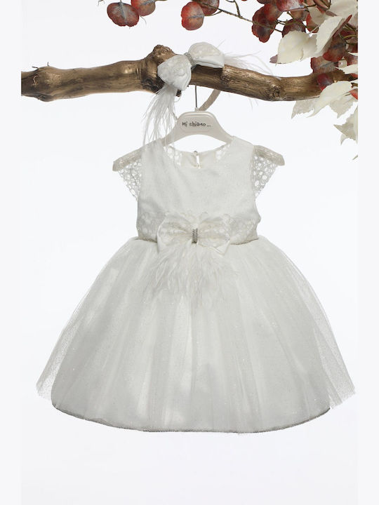 Mi Chiamo White Baptism Dress