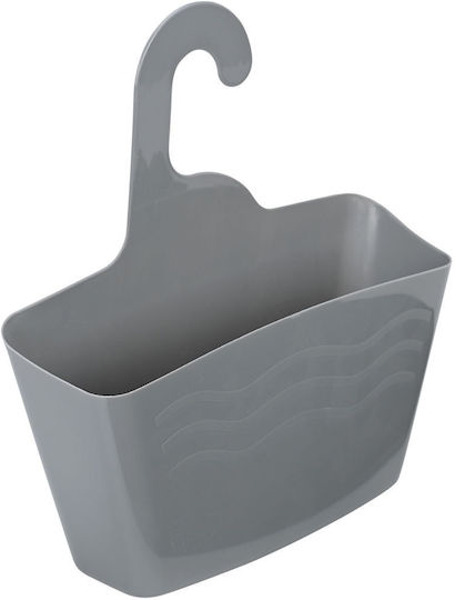 Θήκη Οργάνωσης Μπάνιου Κρεμαστή 02-25342 24x7x25cm Grey Estia Πλαστικό