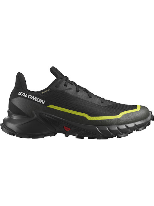 Salomon Alphacross 5 Gtx Sport Shoes Trail Running Black Waterproof with Gore-Tex Membrane