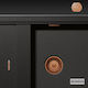 Schock Valve Sink with Overflow Beige