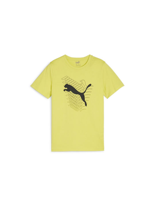 Puma Tricou pentru copii Galben