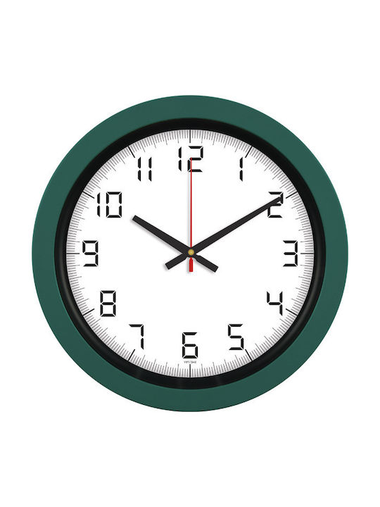 Wall Clock Plastic Green Ø40cm