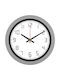 Wall Clock Plastic Gray Ø40cm