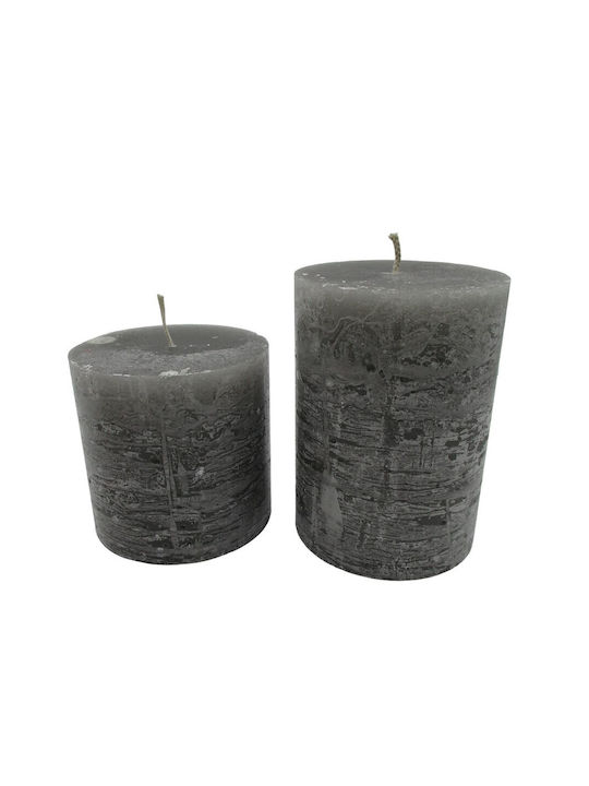 Singular Wax Decorative Candle Gray 10x14cm 1pcs